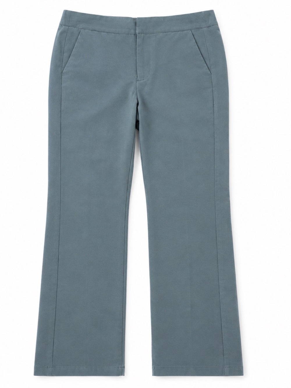 FIGS Women OTG On-The-Go Tailored Straight-Leg Trousers. Muted teal W195W2005 S